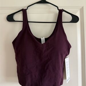 🍋 NWT LULULEMON ALIGN TOP BLACK PLUM